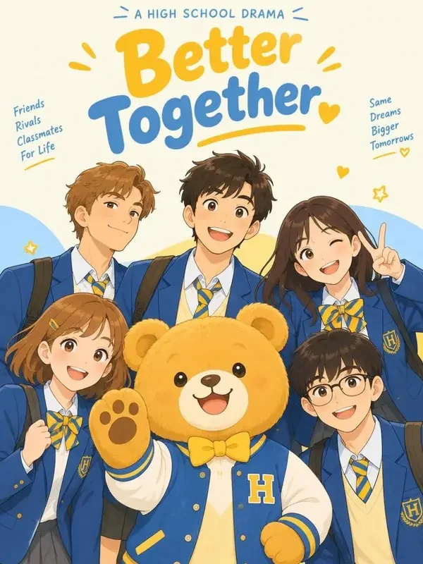 在线成人短剧《小熊同学请回答》封面，校园青春题材短剧
