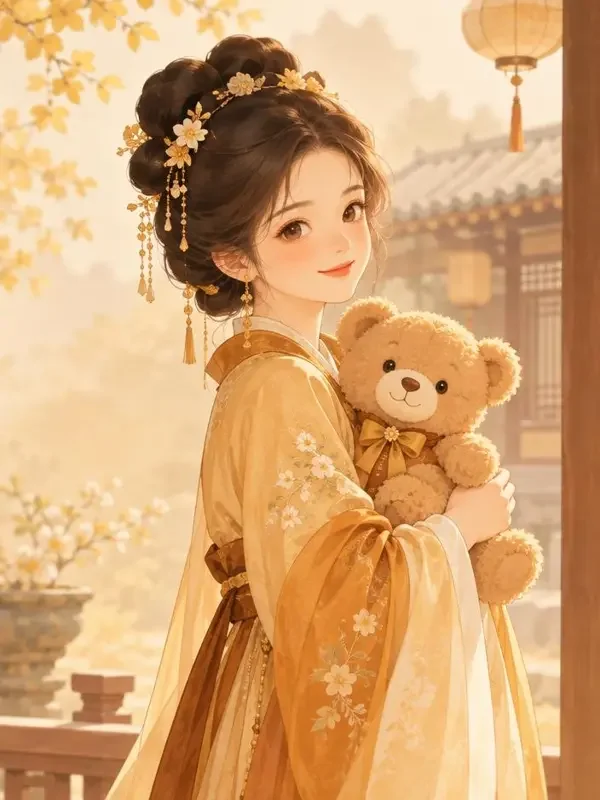 在线成人短剧《穿越成熊家小福星》封面，古装穿越题材短剧